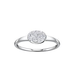 Wholesale Sterling Silver Oval Ring - JD21435