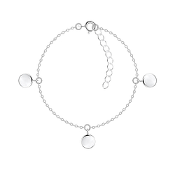 Wholesale Sterling Silver Round Bracelet - JD22252