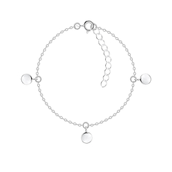 Wholesale Sterling Silver Round Bracelet - JD23424