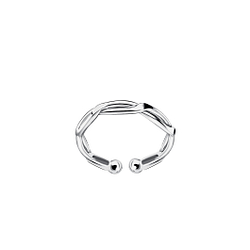 Wholesale Sterling Silver Twisted Ear Cuff - JD23135
