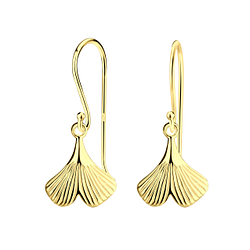 Wholesale Sterling Silver Ginkgo Leaf Pendant - JD21890