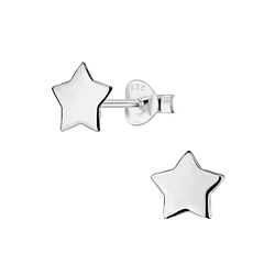 Wholesale Sterling Silver Star Ear Studs - JD23203
