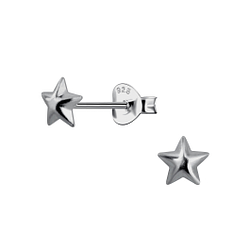 Wholesale Sterling Silver Star Ear Studs - JD22283