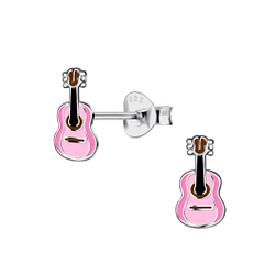 Wholesale Sterling Silver Guitar Ear Studs - JD21734