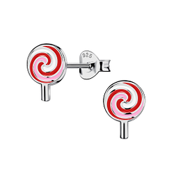 Wholesale Sterling Silver Lollipop Ear Studs - JD21737