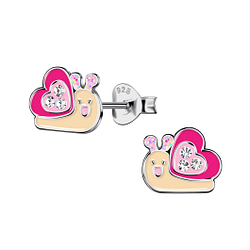 Wholesale Sterling Silver Snail Ear Studs - JD21741