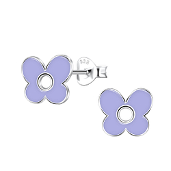 Wholesale Sterling Silver Butterfly Ear Studs - JD22152