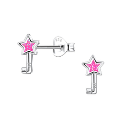 Wholesale Sterling Silver Star Ear Studs - JD22193