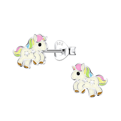 Wholesale Sterling Silver Unicorn Ear Studs - JD22196
