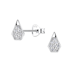 Wholesale Sterling Silver Geometric Ear Studs - JD23350