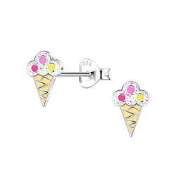 Wholesale Sterling Silver Ice Cream Ear Studs - JD22902
