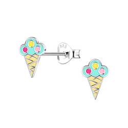 Wholesale Sterling Silver Ice Cream Ear Studs - JD22900