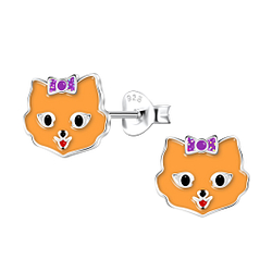 Wholesale Sterling Silver Cat Ear Studs  - JD23357