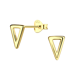 Wholesale Sterling Silver Triangle Ear Studs - JD21911