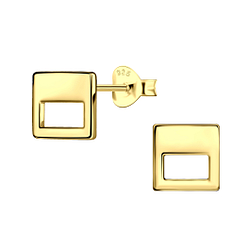 Wholesale Sterling Silver Square Ear Studs - JD21912