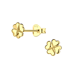 Wholesale Sterling Silver Clover Ear Studs - JD22213