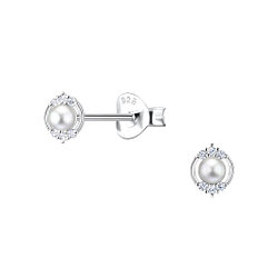 Wholesale Sterling Silver Geometric Ear Studs - JD23288