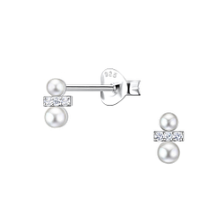 Wholesale Sterling Silver Geometric Ear Studs - JD23290