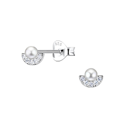 Wholesale Sterling Silver Geometric Ear Studs - JD23293