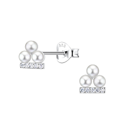 Wholesale Sterling Silver Geometric Ear Studs - JD23313