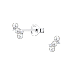 Wholesale Sterling Silver Geometric Ear Studs - JD23318