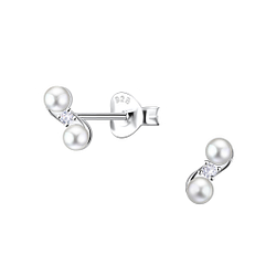 Wholesale Sterling Silver Geometric Ear Studs - JD23319