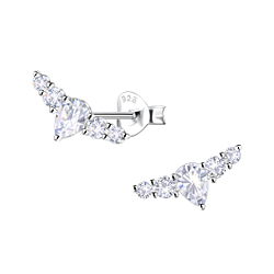 Wholesale Sterling Silver Geometric Ear Studs - JD23175