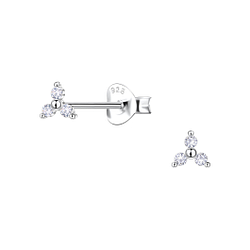 Wholesale Sterling Silver Geometric Ear Studs  - JD22431