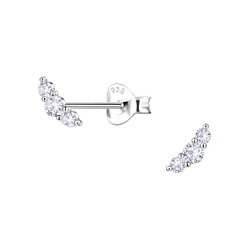 Wholesale Sterling Silver Geometric Ear Studs  - JD22434