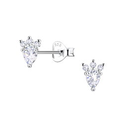Wholesale Sterling Silver Geometric Ear Studs  - JD22440