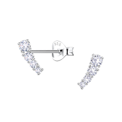 Wholesale Sterling Silver Geometric Ear Studs  - JD22444