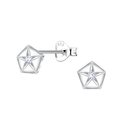 Wholesale Sterling Silver Geometric Ear Studs - JD22448