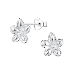 Wholesale Sterling Silver Flower Ear Studs - JD23442