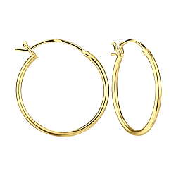 Wholesale 20mm Sterling Silver French Lock Ear Hoops - JD23156