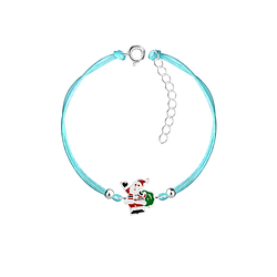 Wholesale Sterling Silver Santa Claus Bracelet - JD23231