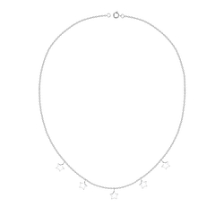 Wholesale Sterling Silver Star Necklace - JD23217
