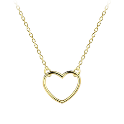 Wholesale Sterling Silver Heart Necklace - JD21892