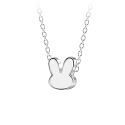 Wholesale Sterling Silver Rabbit Necklace - JD23576 Wholesale Sterling Silver Rabbit Necklace - JD23576