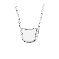 Wholesale Sterling Silver Bear Neckalce - JD23582 Wholesale Sterling Silver Bear Neckalce - JD23582