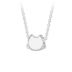 Wholesale Sterling Silver Cat Neckalce - JD23583 Wholesale Sterling Silver Cat Neckalce - JD23583