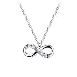 Wholesale Sterling Silver Infinity Necklace - JD23189