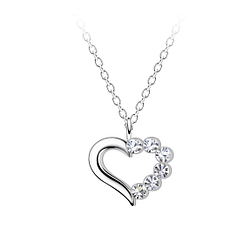 Wholesale Sterling Silver Heart Necklace  - JD23371