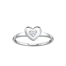 Wholesale Sterling Silver Heart Ring - JD23071