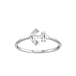 Wholesale Sterling Silver Anchor Ring - JD23018