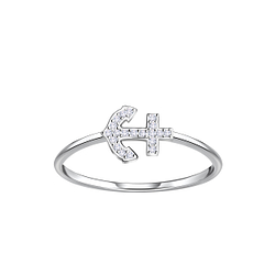Wholesale Sterling Silver Anchor Ring - JD23019