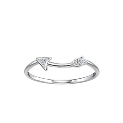 Wholesale Sterling Silver Arrow Ring - JD23024