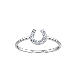 Wholesale Sterling Silver Horseshoe Ring - JD23049