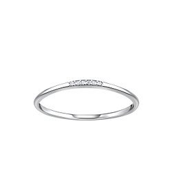 Wholesale Sterling Silver Line Ring - JD23373