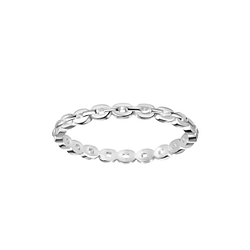 Wholesale Sterling Silver Chain Ring - JD23377