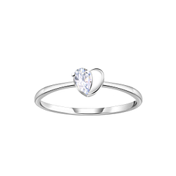 Wholesale Sterling Silver Heart Ring - JD23386
